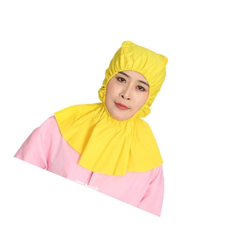 谋福  tj1847 披肩帽 防尘帽防护帽 工作帽 （黄色） 计价单位:个