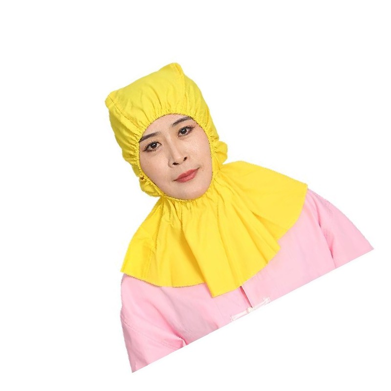 谋福  tj1847 披肩帽 防尘帽防护帽 工作帽 （黄色） 计价单位:个