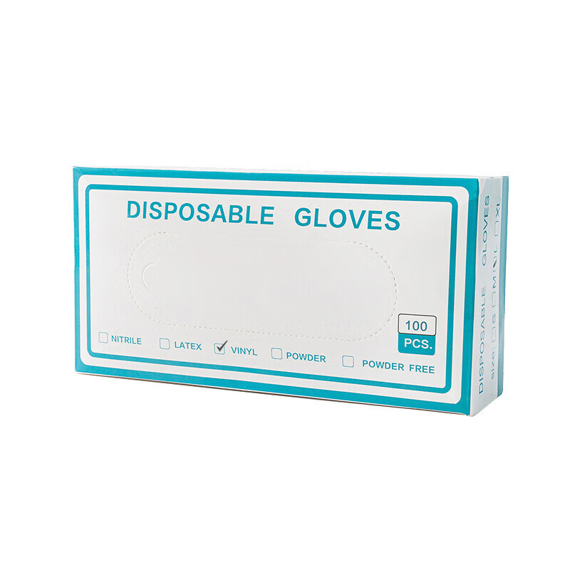 海斯迪克  HKCL-517 一次性pvc手套 实验室科研食品级美容防水手套(100只/盒) XL码透明 计价单位:盒