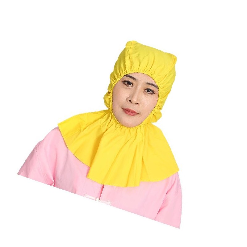 谋福  tj1847 披肩帽 防尘帽防护帽 工作帽 （黄色） 计价单位:个