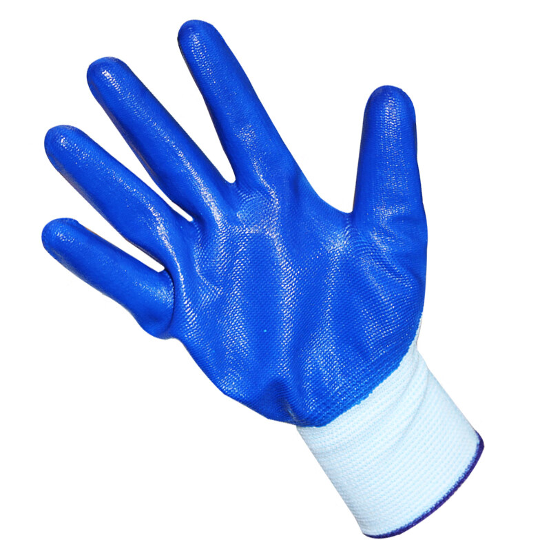 谋福 白兰丁腈42克左右 劳保浸胶挂胶手套 防滑套防护手套 (1打) 计价单位:打 谋福 白兰丁腈42克左右 劳保浸胶挂胶手套 防滑套防护手套 (1打) 计价单位:打