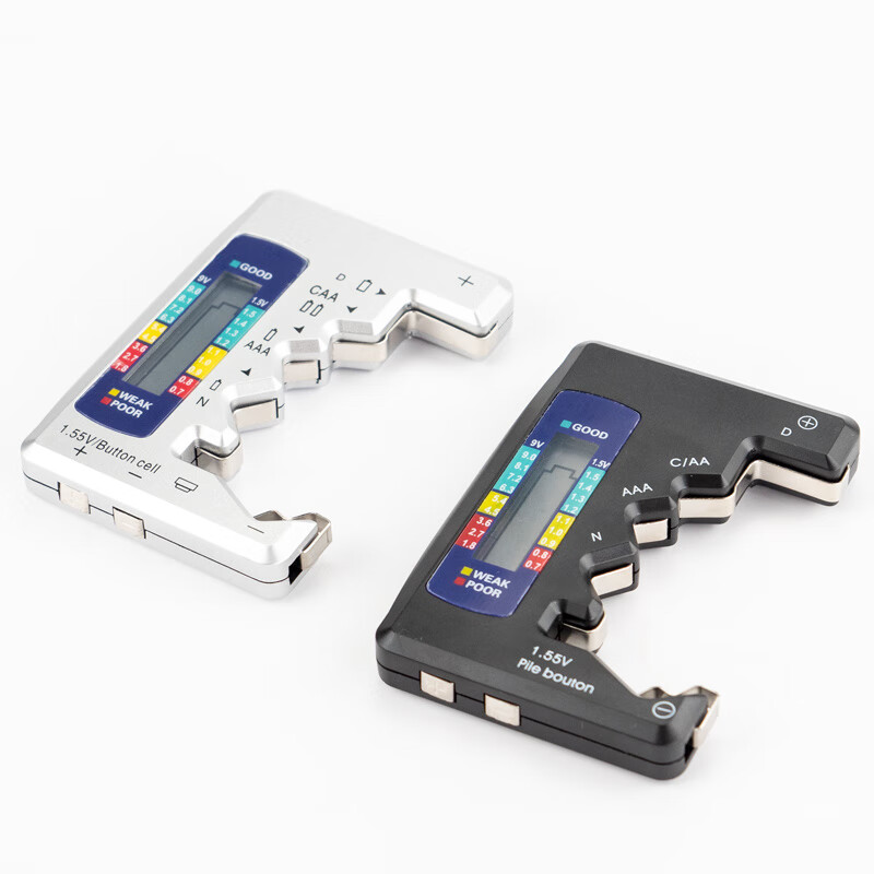 海斯迪克  HKCL-531  电池测试仪 实验室电量检测器 数显电压测量器 银色多用1.5V-9V 计价单位:个 海斯迪克  HKCL-531  电池测试仪 实验室电量检测器 数显电压测量器 银色多用1.5V-9V 计价单位:个