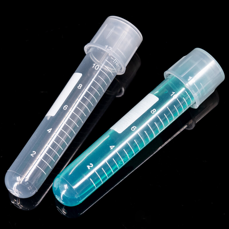 海斯迪克  HKCL-567 塑料摇菌管 实验室细胞培养管带刻度独立包装无菌管 12ml(20个) 计价单位:盒