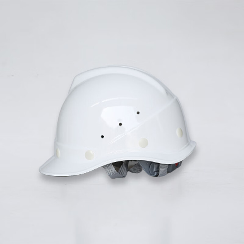 谋福  白色 玻璃钢安全帽V型透气 工地施工建筑工程头盔 防砸抗冲击 计价单位:个