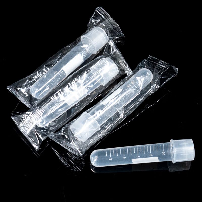 海斯迪克  HKCL-567 塑料摇菌管 实验室细胞培养管带刻度独立包装无菌管 12ml(20个) 计价单位:盒