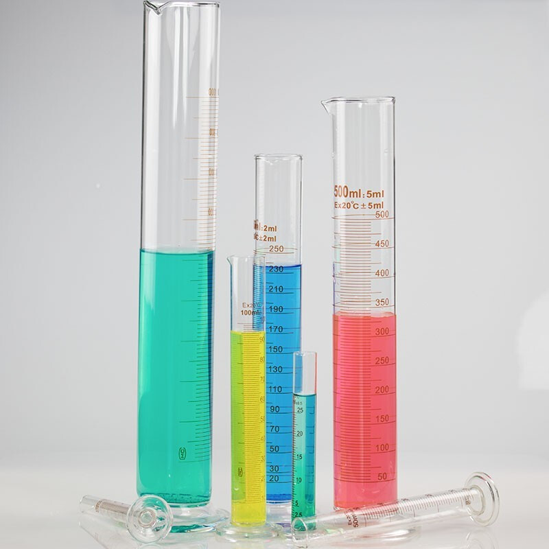 海斯迪克  gnjz-5439 玻璃量筒 刻度量筒 高透明度实验室量具 250mL 计价单位:个
