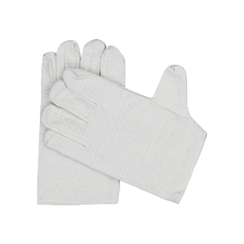 谋福  tj1130 劳保手套 全衬24线双层白甲布 (10副装) 计价单位:打