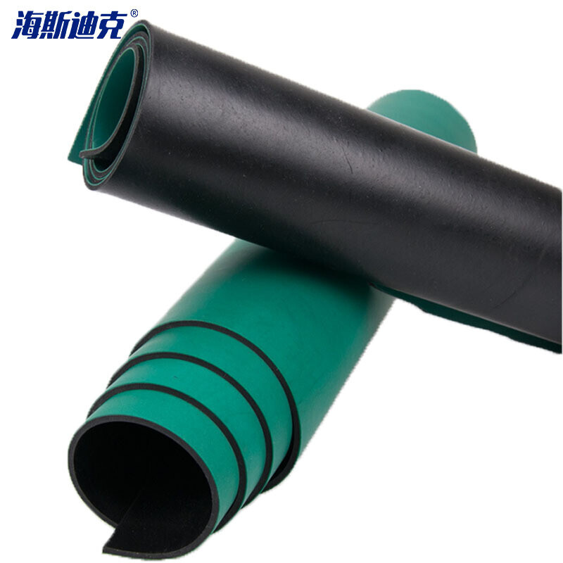 海斯迪克   HKY-105 防静电橡胶台垫  实验室工作胶皮台垫 电子厂地垫桌垫 胶垫 10m*0.25m*2mm 计价单位:块