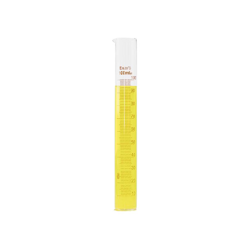 海斯迪克  HKQS-159 玻璃量筒 刻度量筒 高透明度实验室器具 100mL 计价单位:个