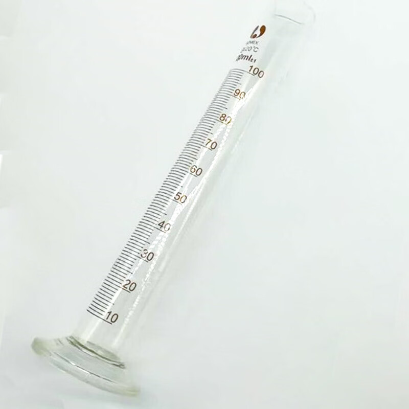 海斯迪克  HKQS-159 玻璃量筒 刻度量筒 高透明度实验室器具 100mL 计价单位:个