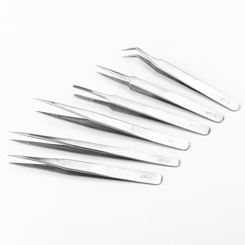 海斯迪克  gnxy-200 不锈钢镊子 ST系列精密镊子 实验室压边沙光镊子 3件套 计价单位:套 海斯迪克  gnxy-200 不锈钢镊子 ST系列精密镊子 实验室压边沙光镊子 3件套 计价单位:套