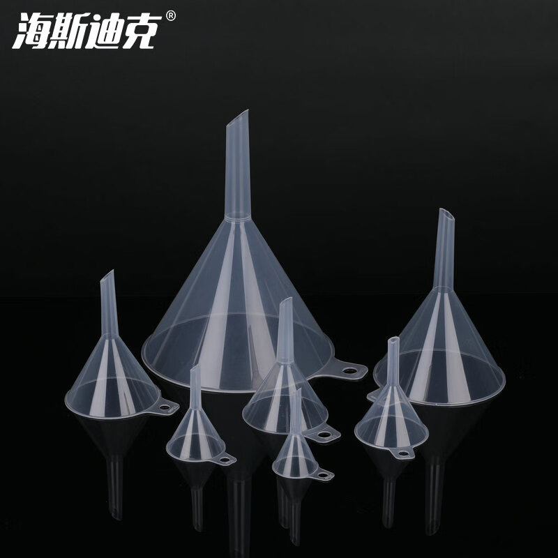 海斯迪克  hs-585 大口径塑料漏斗 粉末颗粒分装漏斗实验室小漏斗 细口90mm 计价单位:个
