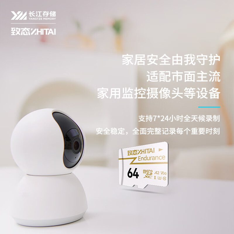 致态 ZHITAI 64GB Endurance高度耐用存储卡 长江存储 计价单位:个
