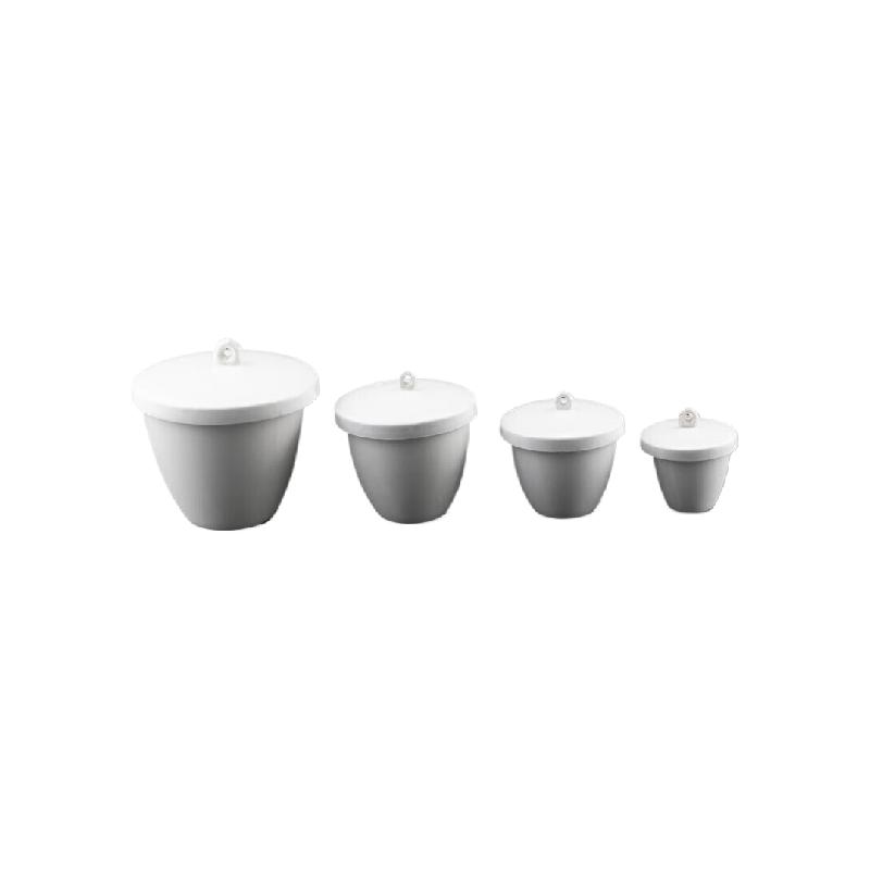 海斯迪克  HKLY-65 陶瓷坩埚 带盖耐高温1300℃ 25ml+50ml+100ml+200ml 计价单位:套