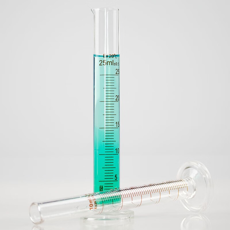 海斯迪克  HKQS-159 玻璃量筒 刻度量筒 高透明度实验室器具 50mL 计价单位:个