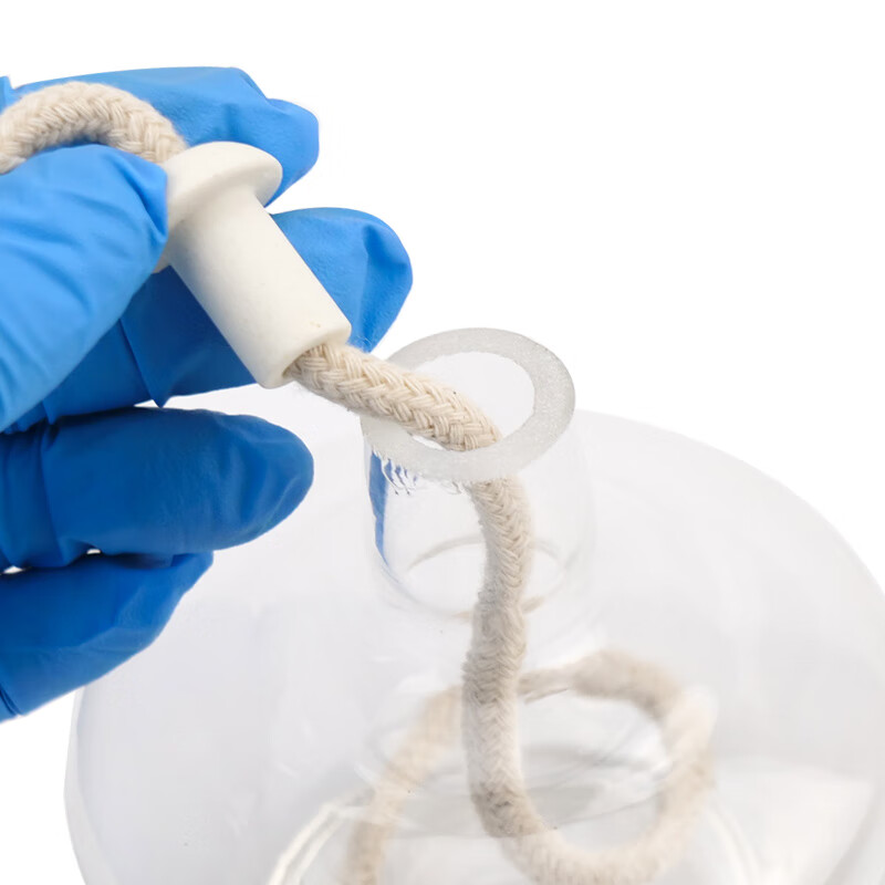 海斯迪克  HKQS-117 玻璃酒精灯 加厚高透明实验室加热酒精灯含灯芯灯帽 250mL（1个） 计价单位:套