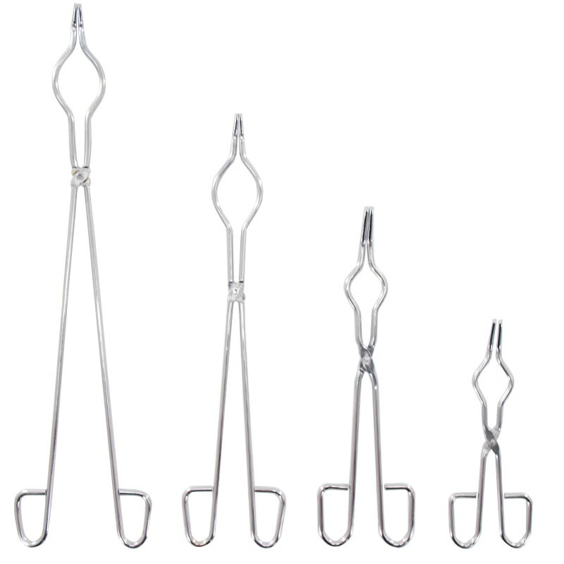 海斯迪克  HKQS-165 不锈钢坩埚钳 实验室坩埚夹 圆钢镀铬夹具 克罗米烧杯夹 50cm坩埚钳(5把) 计价单位:组 海斯迪克  HKQS-165 不锈钢坩埚钳 实验室坩埚夹 圆钢镀铬夹具 克罗米烧杯夹 50cm坩埚钳(5把) 计价单位:组