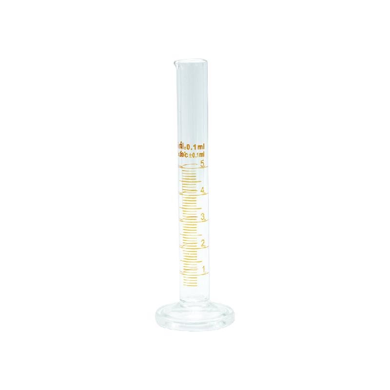 海斯迪克  HKQS-159 玻璃量筒 刻度量筒 高透明度实验室器具 5mL 计价单位:个