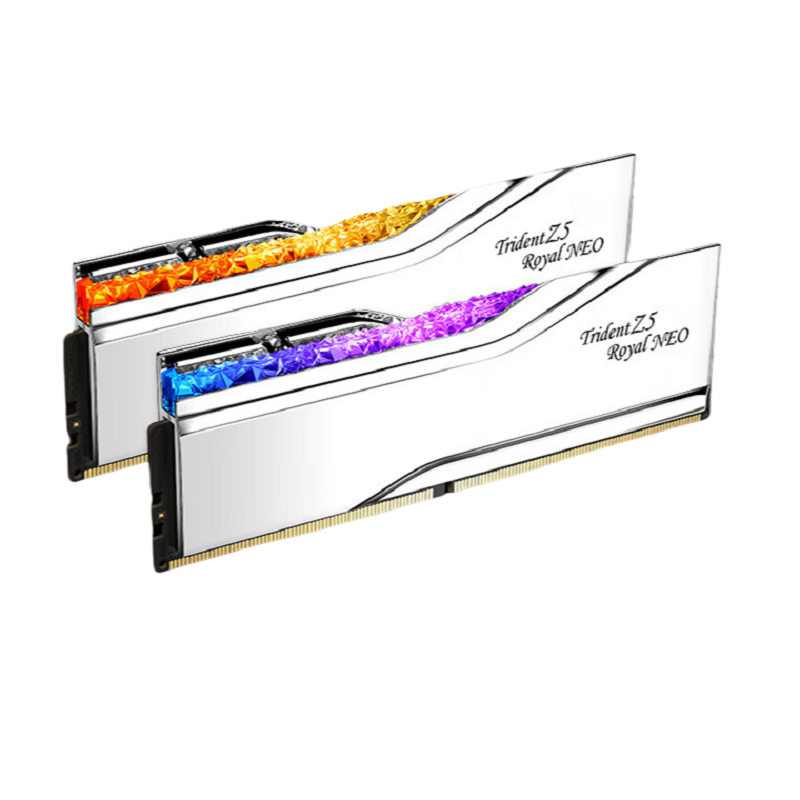 芝奇  F5-6000J2836G32GX2-TR5NS 台式机内存条 64GB(32GBx2)套装 DDR5 6000频率-皇家戟EXPO版RGB灯条-银色/C28 计价单位:组