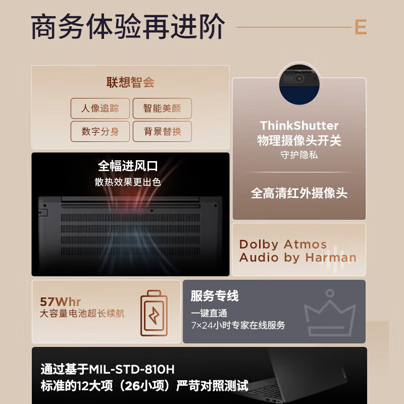 Thinkpad E16 2025 笔记本电脑 联想 可选CAD3D绘图专业画图设计师移动图形工作站工程师开发商务办公手提电脑 09CD Ultra5-125H 16G 512G 预装office 21MAA009CD 计价单位:台 Thinkpad E16 2025 笔记本电脑 联想 可选CAD3D绘图专业画图设计师移动图形工作站工程师开发商务办公手提电脑 09CD Ultra5-125H 16G 512G 预装office 21MAA009CD 计价单位:台