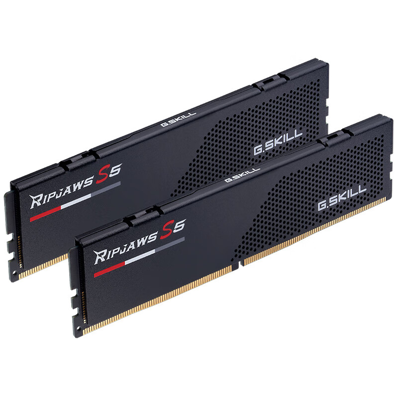 芝奇  F5-6400J3239G16GX2-RS5K 台式机内存条 32GB(16Gx2)套装 DDR5 6400频率 焰刃(黯夜黑)/C32 计价单位:组
