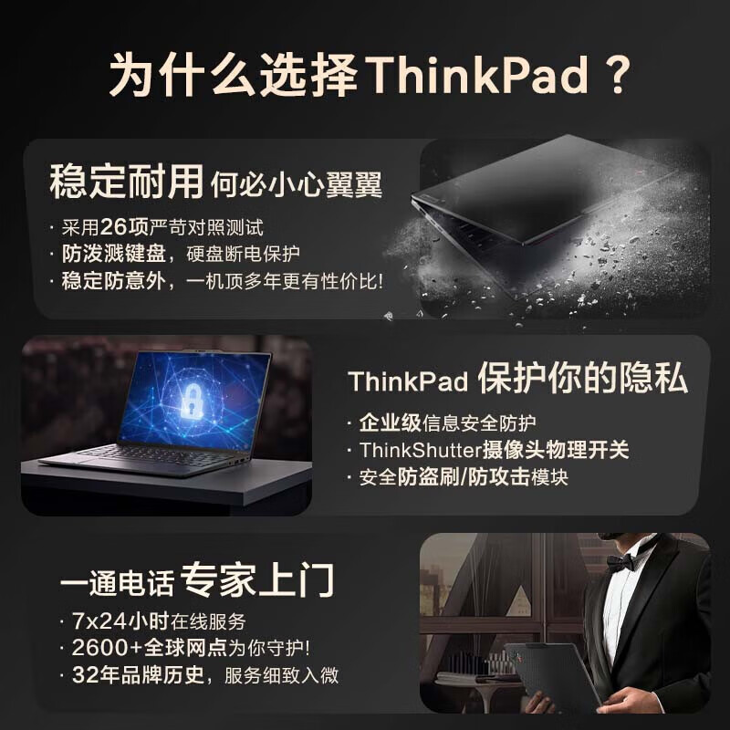 Thinkpad  P16v 移动工作站 CAD画图三维建模设计师用移动图形工作站ibm联想笔记本电脑 Ultra9-185H 32G 1T A3000 官方标配21KXA00CCD 计价单位:台
