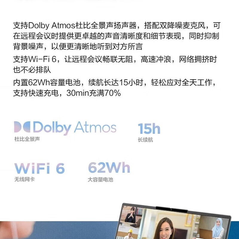 联想 Lenovo 昭阳X7-14 笔记本电脑 83EH000FCD IMH U7-155H 32G 1T固态 RTX4060 8G独立显卡 WIN11 2.5K 高分屏 计价单位:台