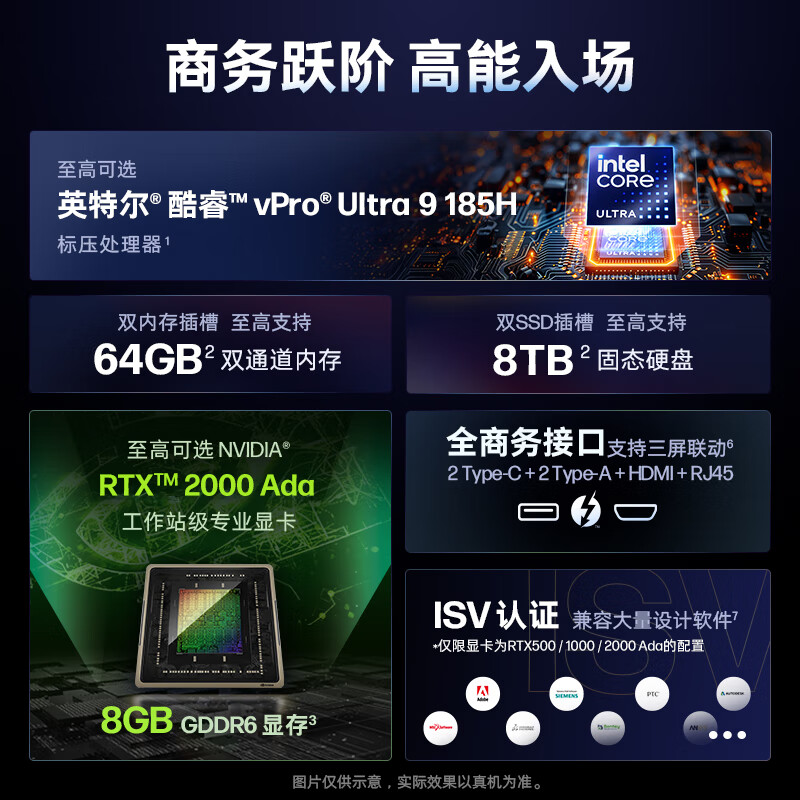 惠普 HP ZBook Power 16 inch G11 16英寸移动设计本笔记本电脑U7-155H RTX2000Ada 64GB 2T 2.5K屏定制 计价单位:台