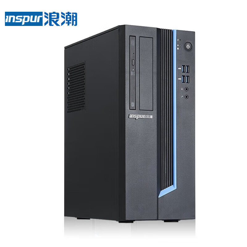 浪潮 INSPUR CE520L2 台式机 龙芯3A6000(4核 2.5G)/8G/256G SSD/光驱/2G显卡/键盘鼠标/13升/23.8英寸显示器 计价单位:套