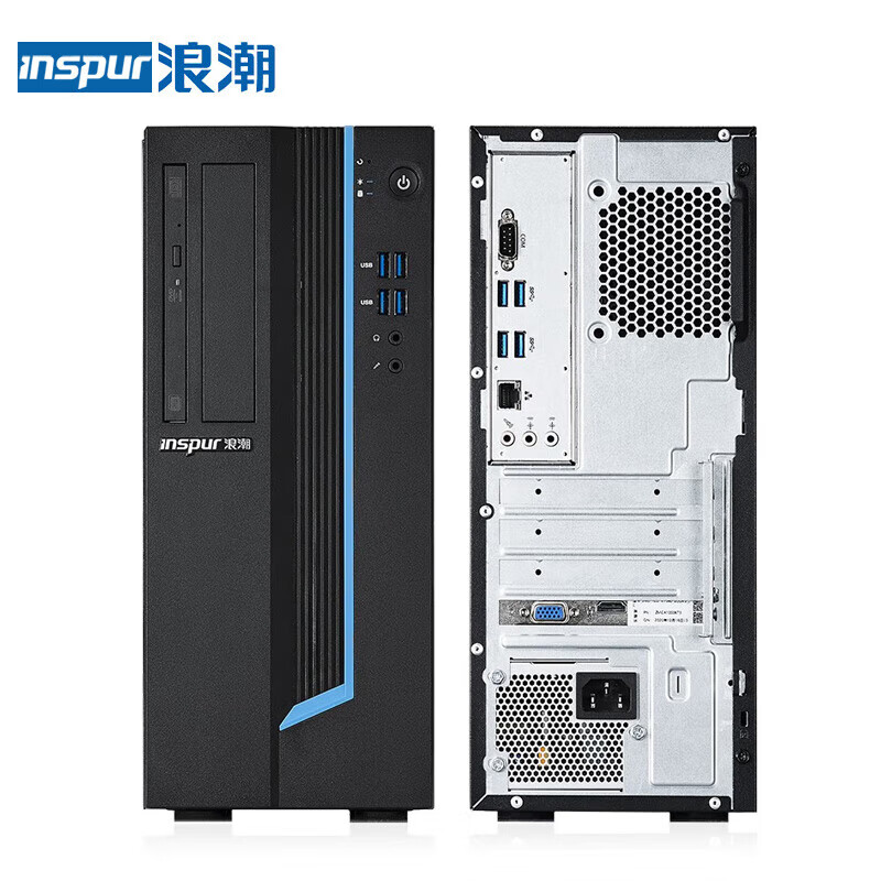 浪潮 INSPUR CE720Z2 台式机 兆芯KX7000/8G/512G SSD/集显/无光驱/键盘鼠标/23.8英寸显示器 计价单位:套