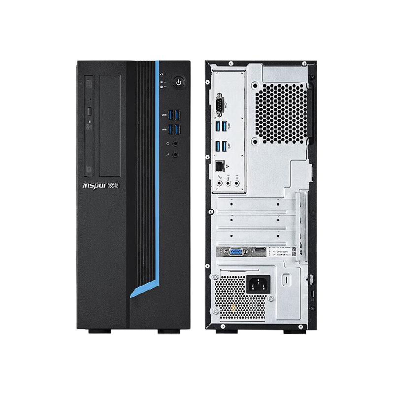 浪潮 INSPUR CE520L2 台式机 龙芯3A6000(4核 2.5G)/8G/256G SSD/光驱/2G显卡/键盘鼠标/13升/23.8英寸显示器 计价单位:套