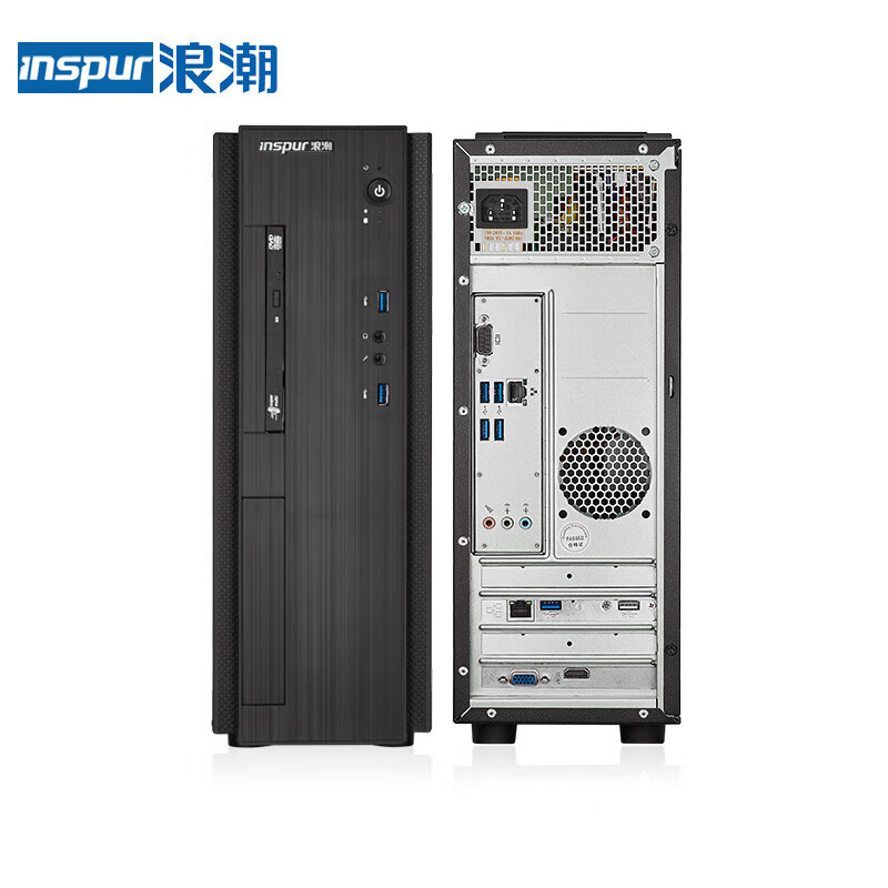 浪潮 INSPUR CE300Z 台式机 兆芯U6780A(8核 2.7G)/8G/256G SSD+1T机械/集成/光驱/键盘鼠标/17升/23.8英寸显示器 计价单位:套