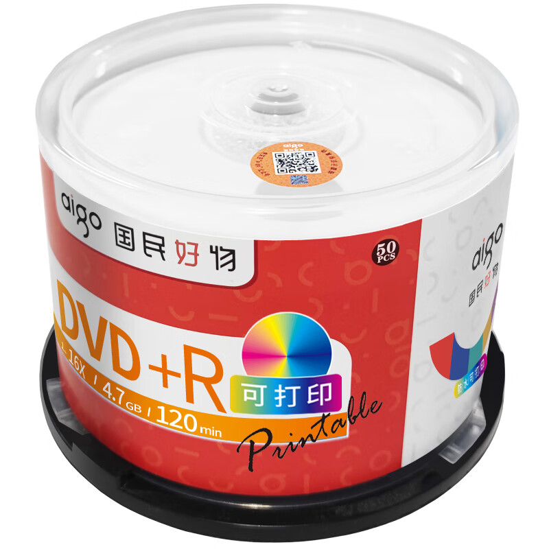 爱国者 aigo DVD+R 刻录光盘 计价单位:片