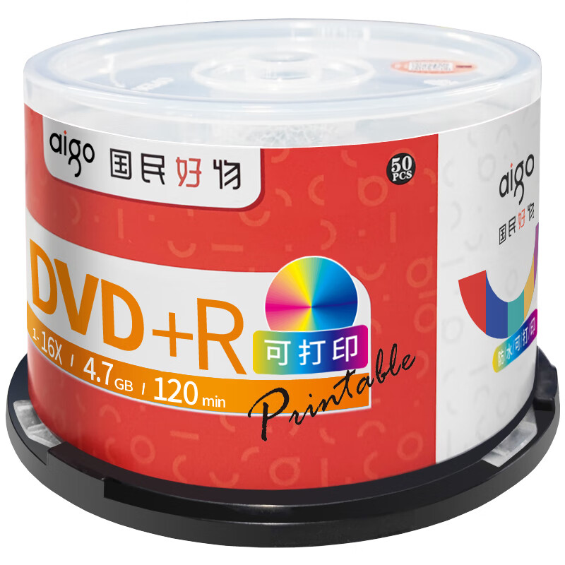 爱国者 aigo DVD+R 刻录光盘 计价单位:片
