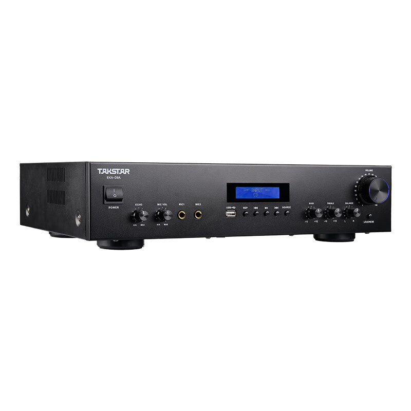 得胜 TAKSTAR EKA-D9A 合并式定阻功放 双话筒输入功放机小型商店教室小型会议室 计价单位:台
