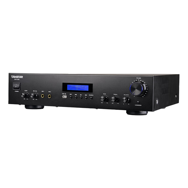 得胜 TAKSTAR EKA-D9A 合并式定阻功放 双话筒输入功放机小型商店教室小型会议室 计价单位:台