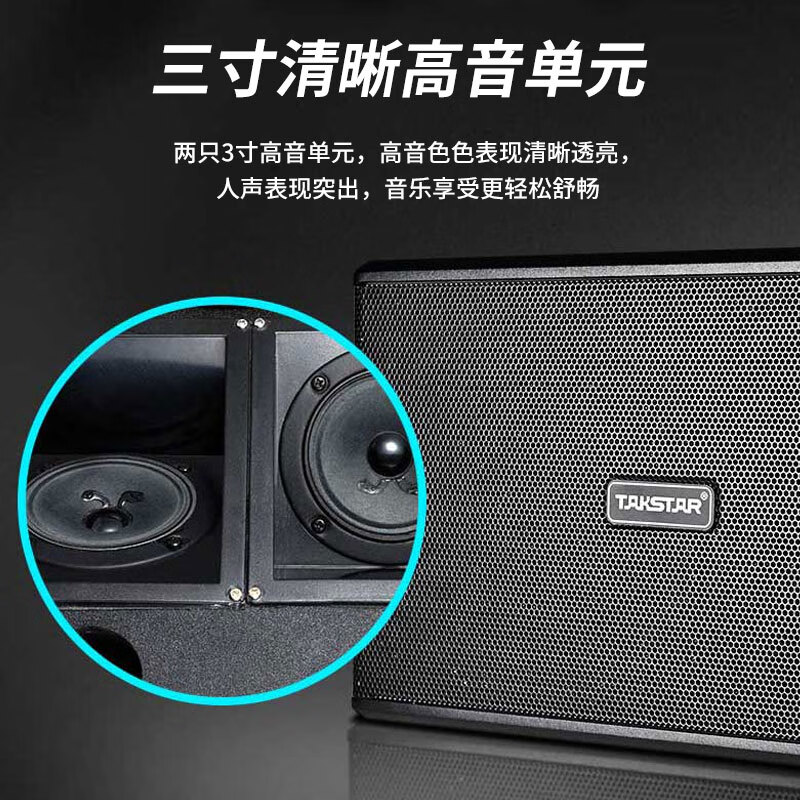 得胜 TAKSTAR EKT-081 (2021款) 卡包音箱 8吋 家庭KTV卡包音响 商用会议背景音乐专业音箱 计价单位:台 得胜 TAKSTAR EKT-081 (2021款) 卡包音箱 8吋 家庭KTV卡包音响 商用会议背景音乐专业音箱 计价单位:台