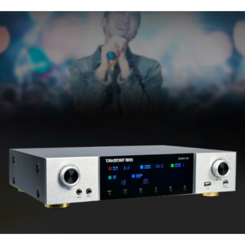 得胜 TAKSTAR EKAX-3A 2024 卡拉OK功放 双混响带音乐和录音输出反馈抑制功能 KTV会议背景音乐功率放大器 计价单位:台