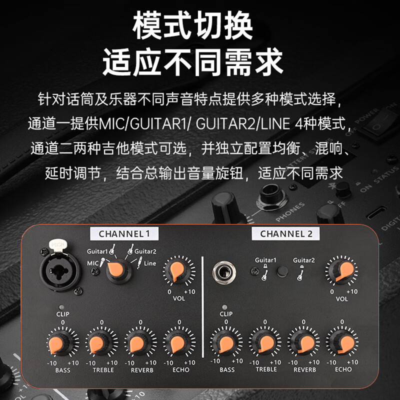 得胜 TAKSTAR OP-6 电木吉他民谣弹唱路演音箱 广场舞音响 户外便携式音响 便携音箱 计价单位:台