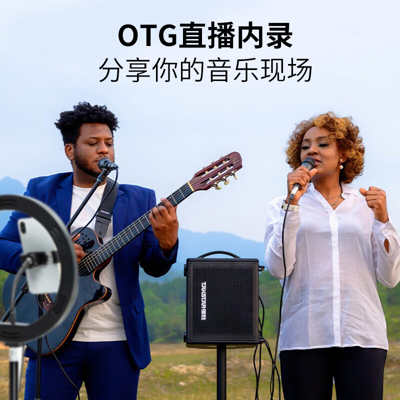 得胜 TAKSTAR OD200 音箱 乐器娱乐音箱户外路演唱歌音响直播内录吉他民谣弹唱乐器音箱K歌大功率 计价单位:台