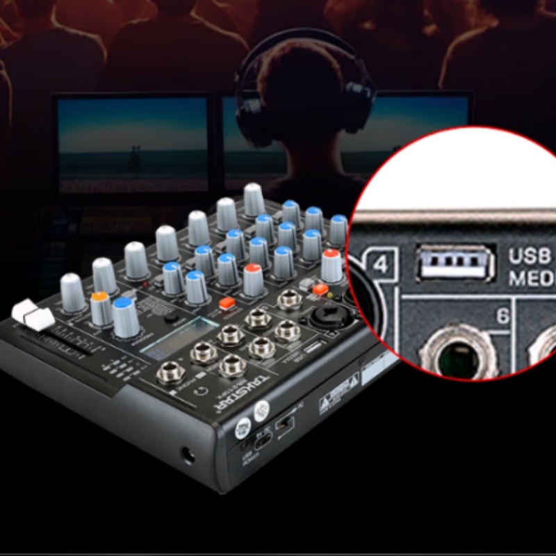得胜 TAKSTAR XR-210FX （2024款）模拟调音台 十路调音台 游戏直播工作室家庭影院K歌音乐创作录音演出 计价单位:台