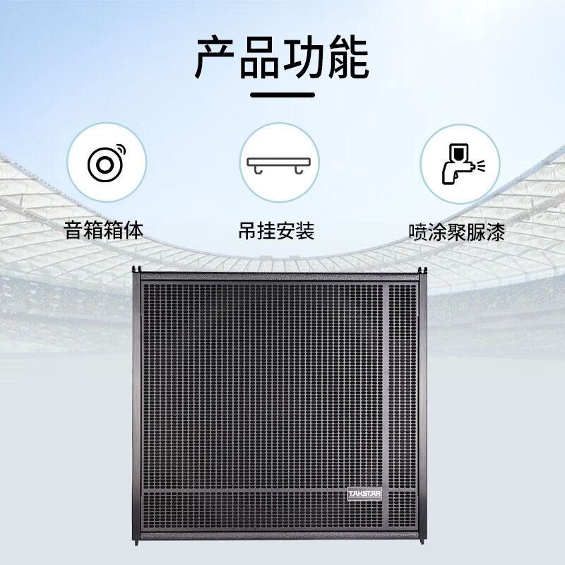 得胜 TAKSTAR ECA-181 线性阵列超低音音箱 防水防潮抗腐蚀易安装 多功能厅 中小型宴会厅大型会议室 计价单位:台