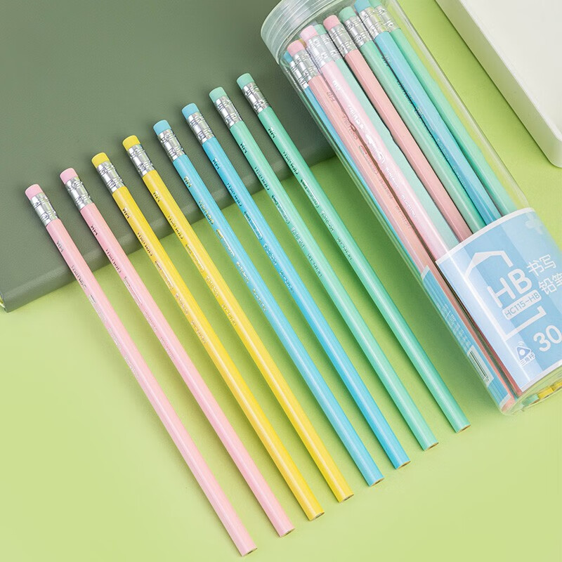 得力 deli HC115-HB 纯色系列桶装HB铅笔(混)(30支/筒) 计价单位:筒 得力 deli HC115-HB 纯色系列桶装HB铅笔(混)(30支/筒) 计价单位:筒