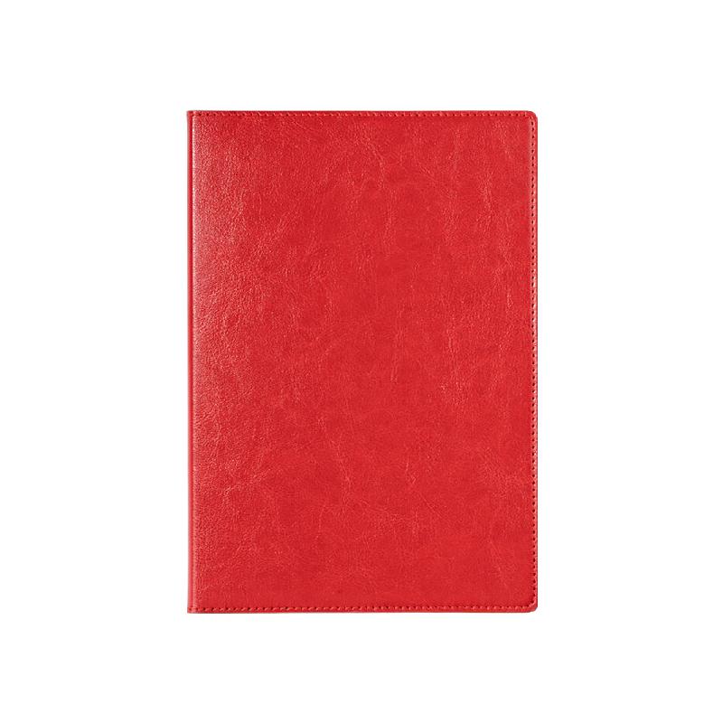 得力 deli 7901 皮面笔记本 25K 80张 红色 205*140mm 计价单位:本