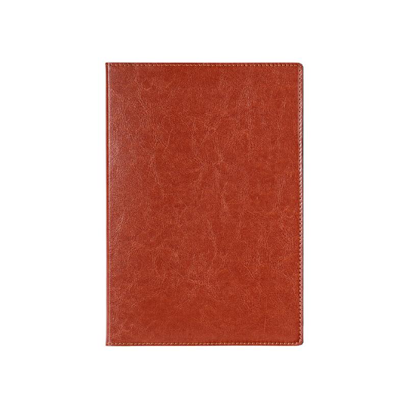 得力 deli 7901 皮面笔记本 25K 80张 棕色 205*140mm 计价单位:本