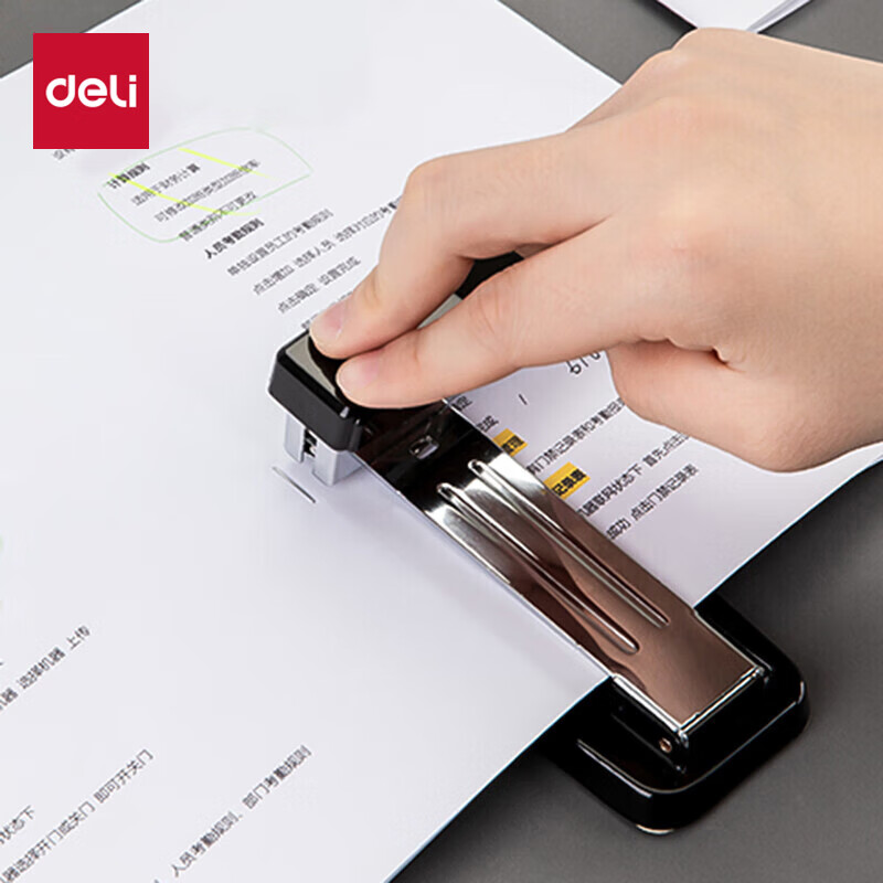 得力 deli 0414 50页 订书机(黑) 计价单位:个