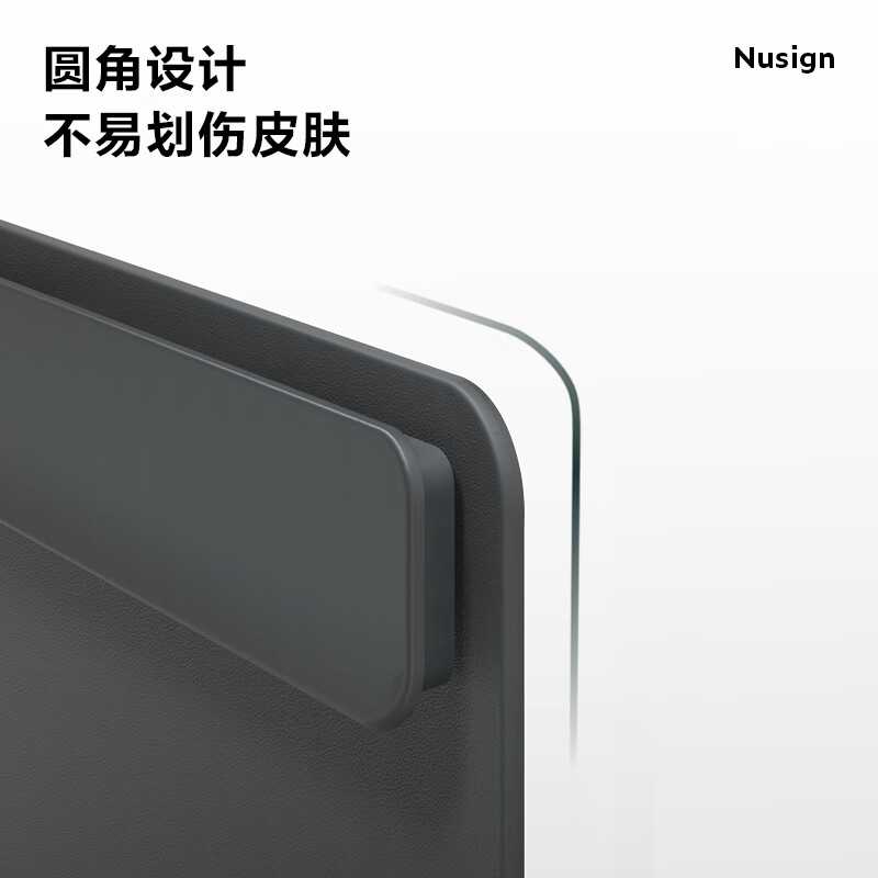 得力 deli NS501 加宽板夹 夜影灰 计价单位:个