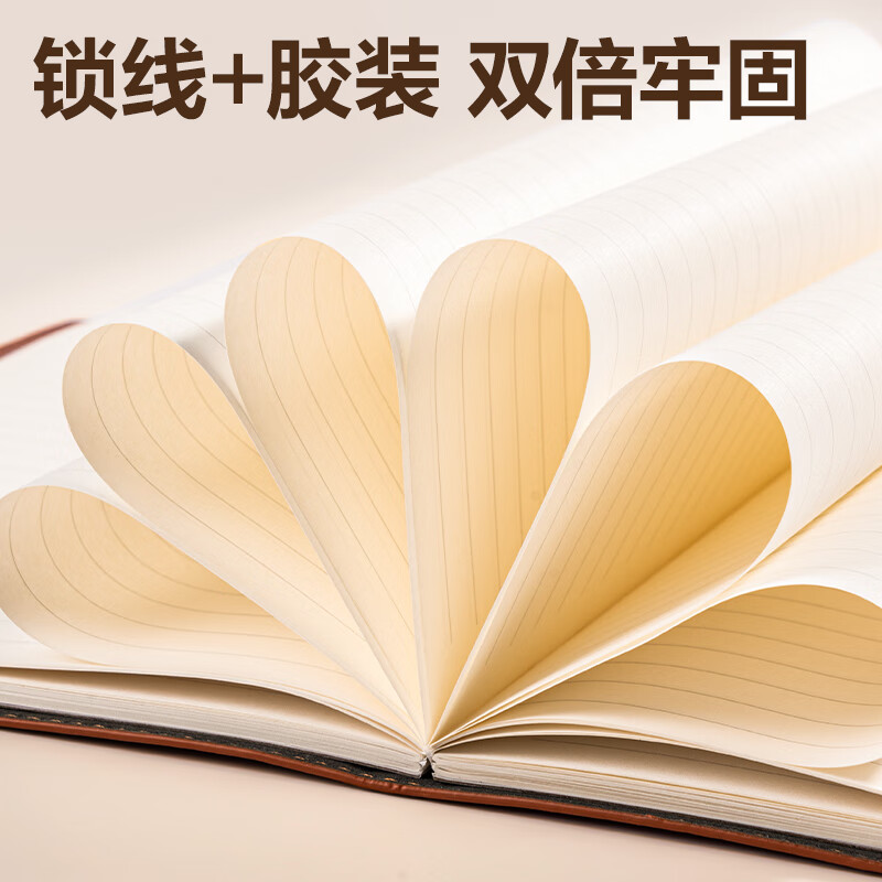 得力 deli 7900 皮面本商务 16K-245mm*170mm/80张(曜石黑) 计价单位:本