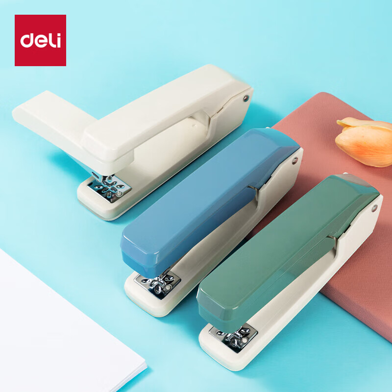 得力 deli 0434 订书机 12#旋转订书机 灰蓝 计价单位:台 得力 deli 0434 订书机 12#旋转订书机 灰蓝 计价单位:台