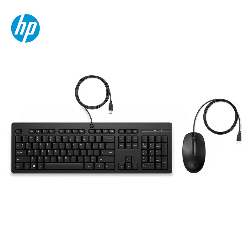 惠普 HP 225 有线键盘 USB接口 黑色 计价单位:个